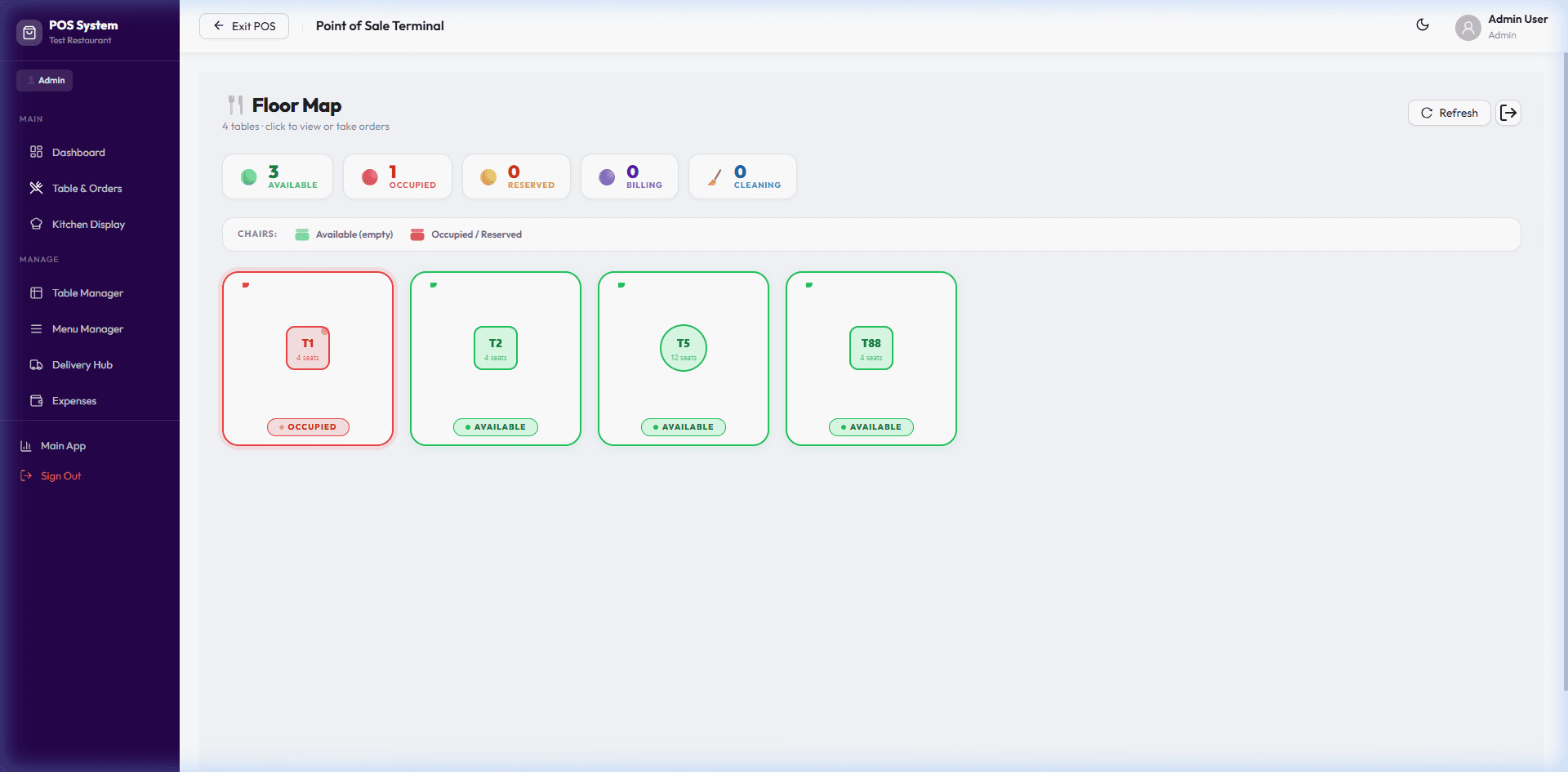 POS Billing & Order Terminal